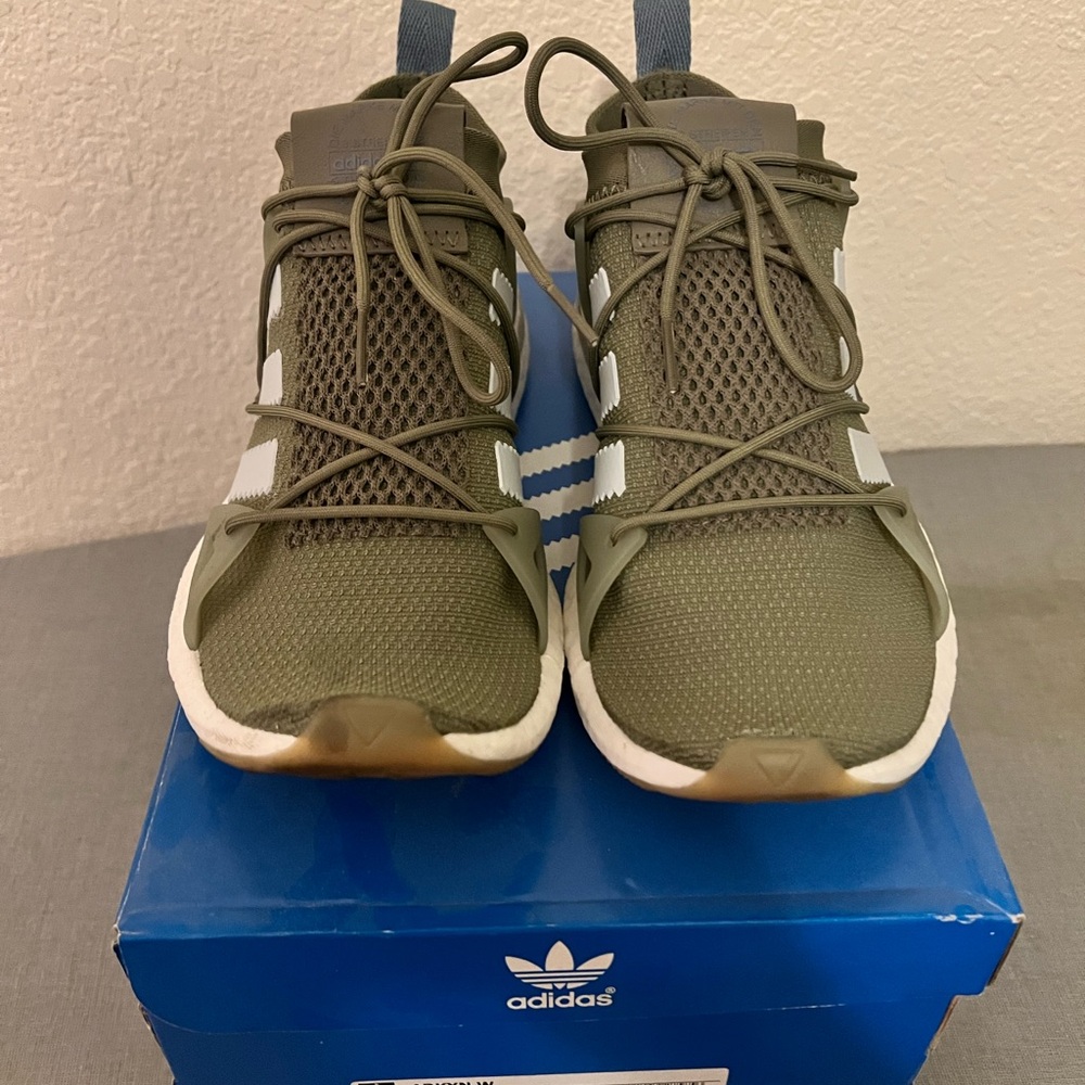 Adidas Arkyn Olive and White Sneakers - Picture 4 of 4